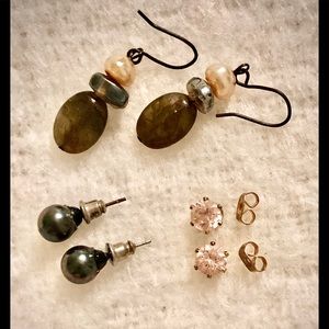 Three Pairs of Earrings